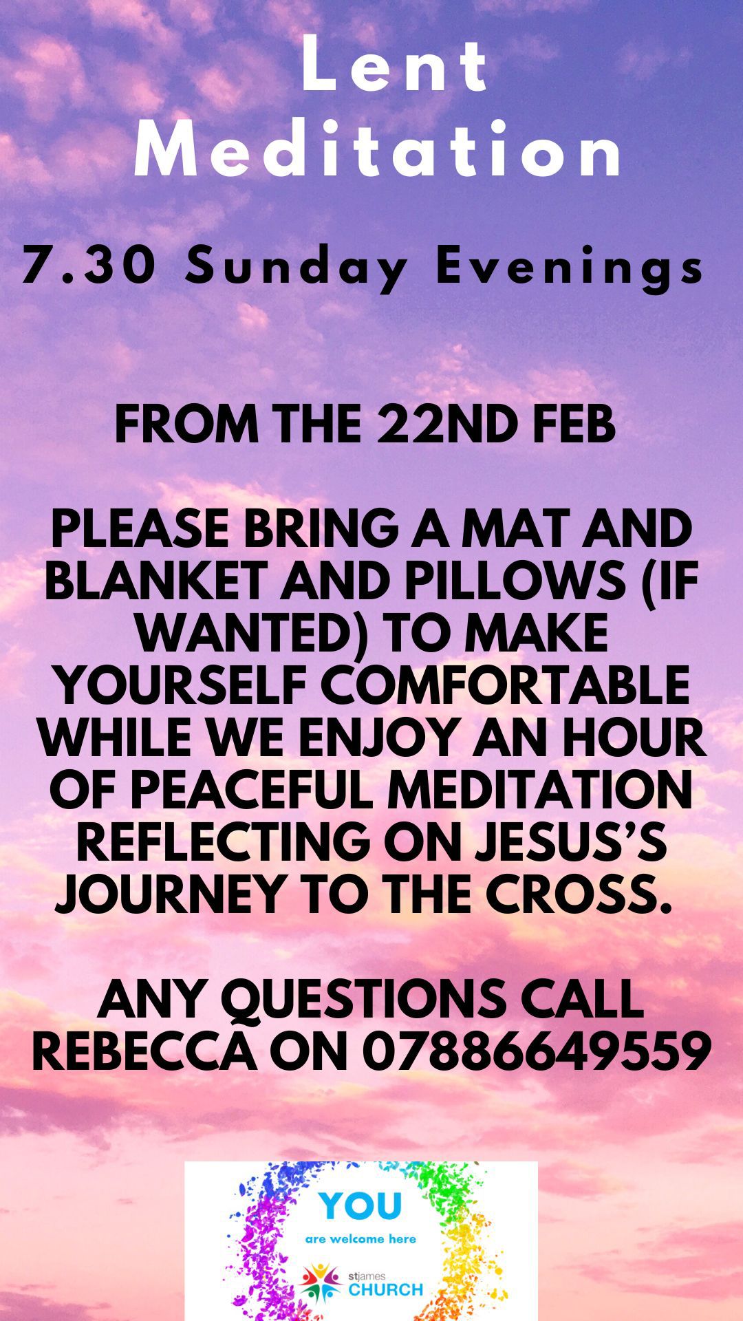 Lent Meditations Poster